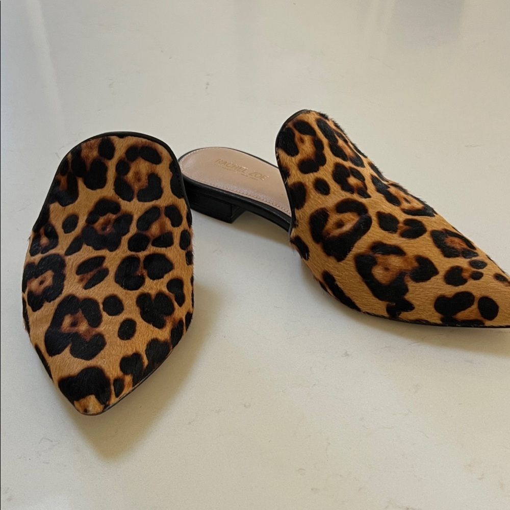 Rachel Zoe Leopard Print Mules